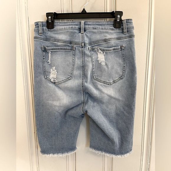 Wax‎ Jeans Collection Distressed High Rise Cut Off Jean Shorts Size 2X - Picture 3 of 3